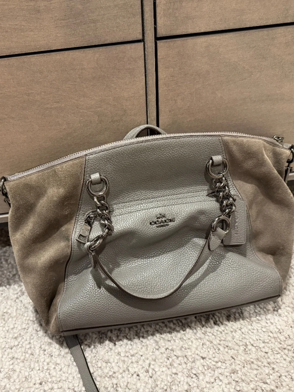 Authentic Coach Chain Prairie Satchel